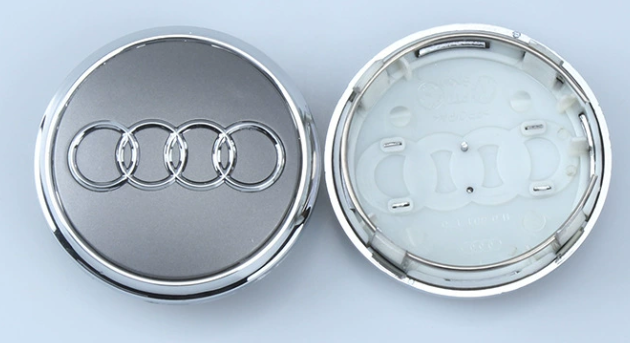 4x 77mm Nabendeckel für Audi