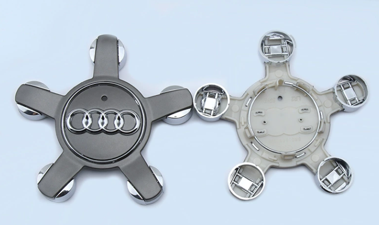 4x 135mm Nabendeckel für Audi 5-Aem Design