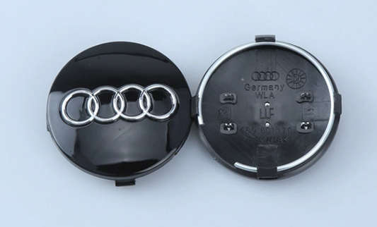 4x 60mm Nabendeckel für Audi