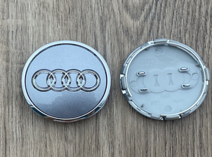 4x 61mm Nabendeckel für Audi