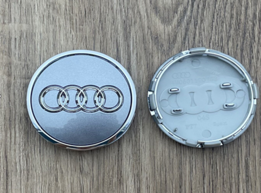 4x 61mm Nabendeckel für Audi
