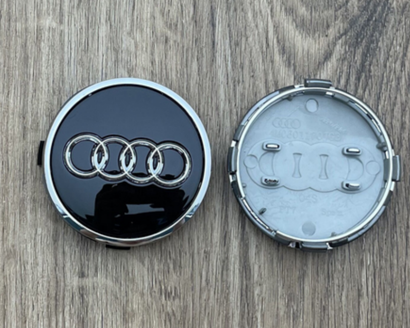 4x 61mm Nabendeckel für Audi