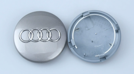 4x 68mm Nabendeckel für Audi