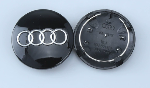 4x 68mm Nabendeckel für Audi
