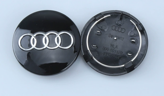 4x 68mm Nabendeckel für Audi