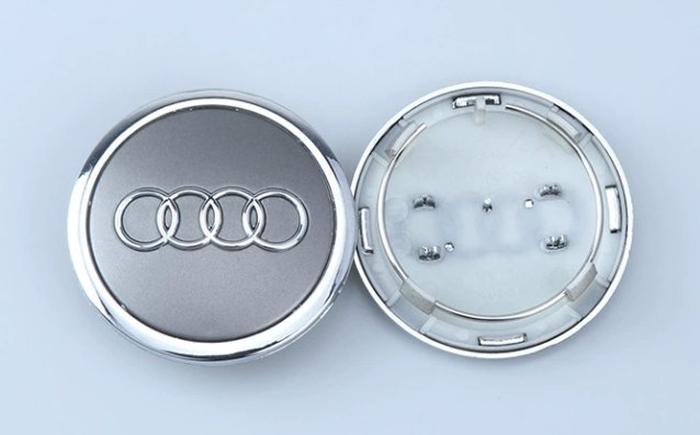 4x 69mm Nabendeckel für Audi