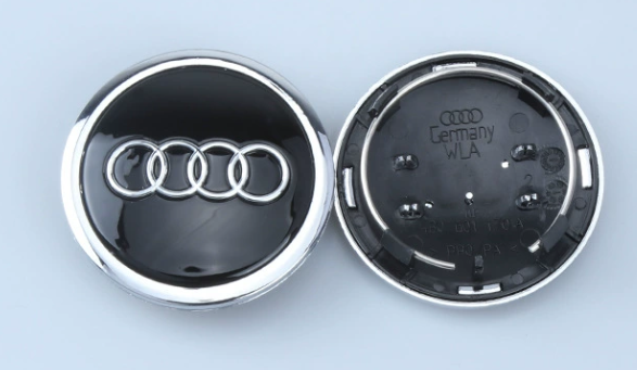 4x 69mm Nabendeckel für Audi