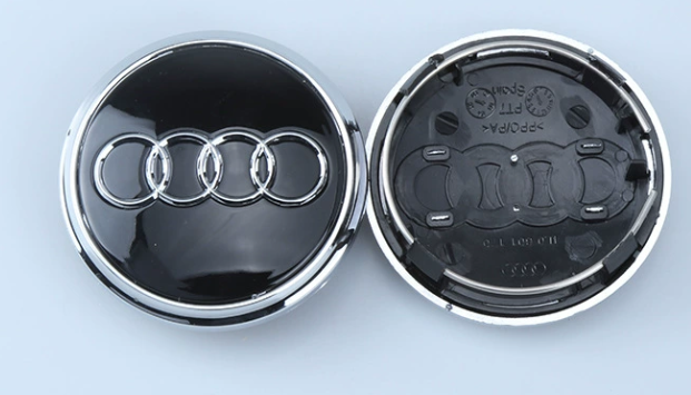 4x 77mm Nabendeckel für Audi