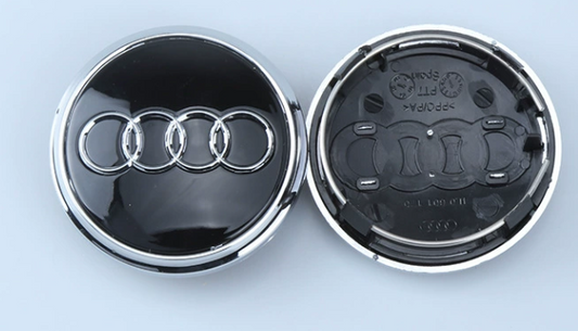 4x 77mm Nabendeckel für Audi