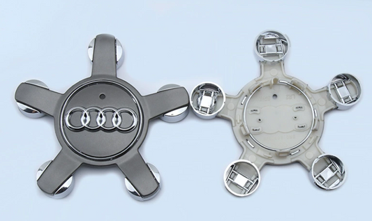 4x 135mm Nabendeckel für Audi 5-Aem Design
