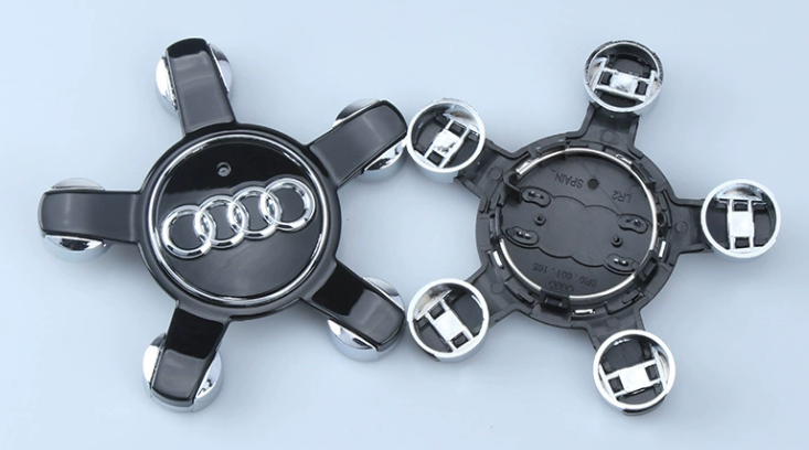 4x 135mm Nabendeckel für Audi 5-Arm
