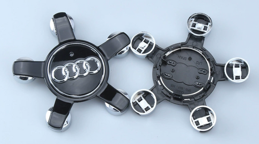 4x 135mm Nabendeckel für Audi 5-Arm