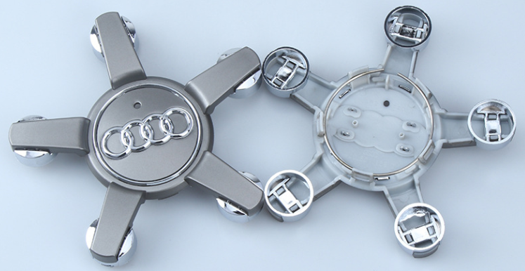 4x 155mm Nabendeckel für Audi 5-Arm Design