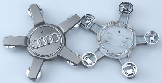 4x 155mm Nabendeckel für Audi 5-Arm Design