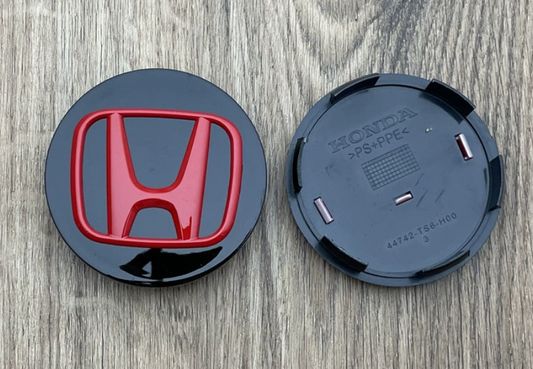 4x 69mm Nabendeckel für Honda