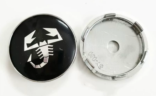 4x 60mm Nabendeckel für Fiat Abarth