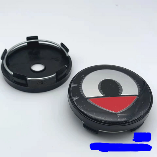 4x 60mm Nabendeckel für Smart
