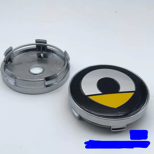 4x 60 mm Nabendeckel für Smart