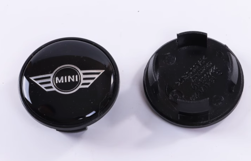 4x 54mm Nabendeckel für Mini Schwarz