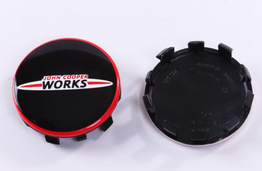 4x 56mm Nabendeckel für Mini John Cooper Works Look