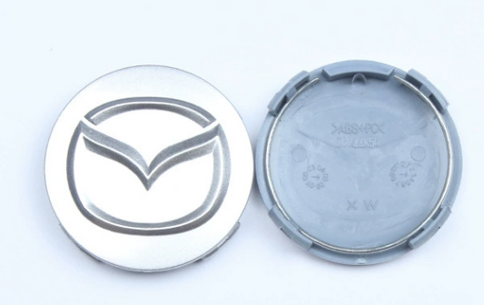 4x 56mm Nabendeckel für Mazda