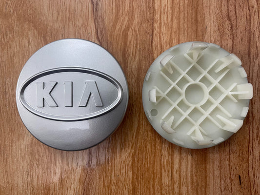 4x 58mm Nabendeckel für Kia