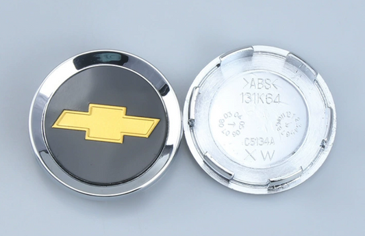4x 64mm Nabendeckel für Chevrolet