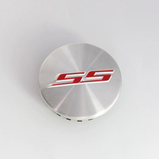 4x 68mm Nabendeckel für Chevrolet SS-Optik
